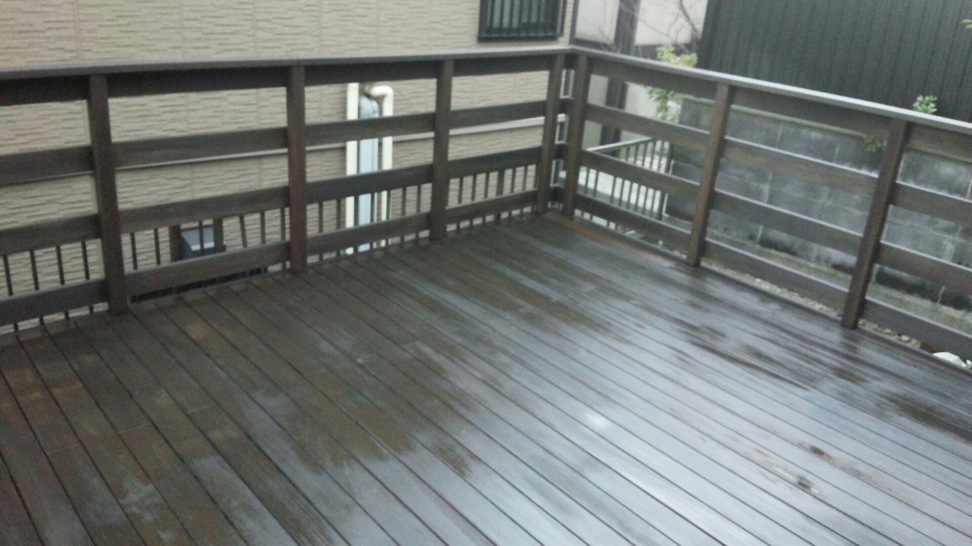 ウッドデッキ塗装 施工後