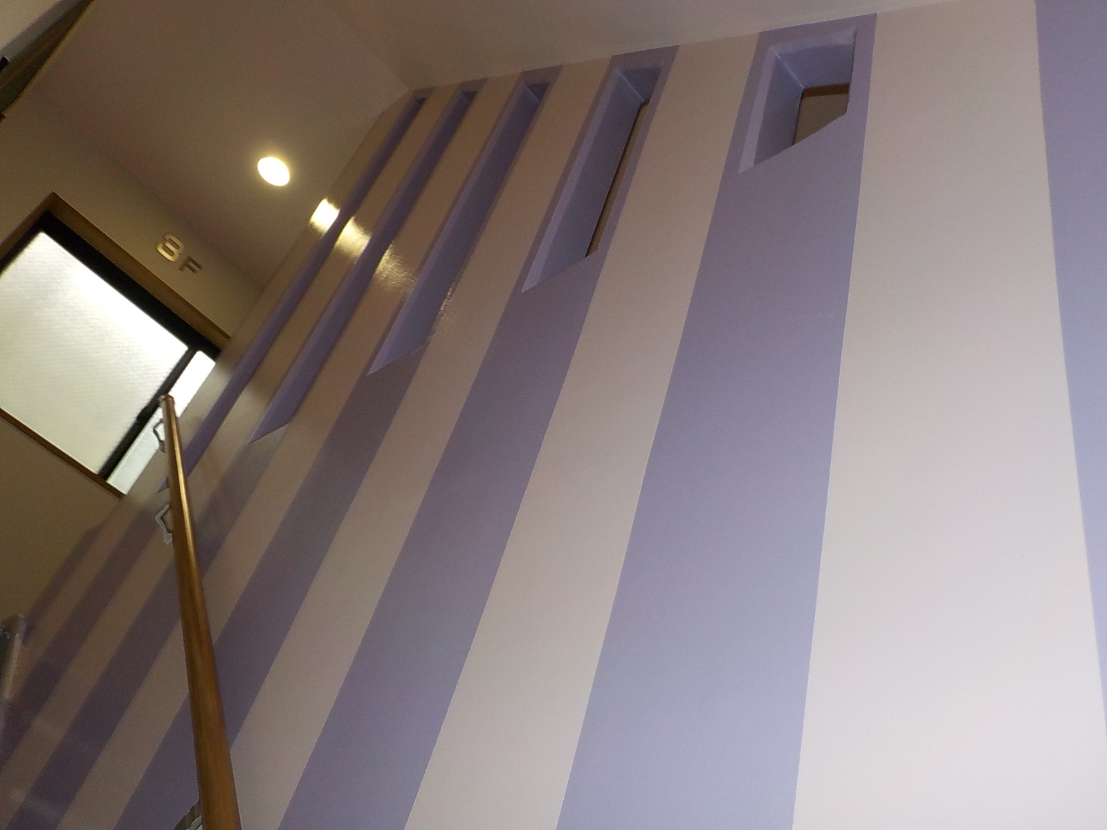 マンション共用廊下デザイン塗装